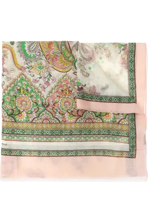 Etro Accessoires, Dames, Veelkleurig, ONE Size, Katoen, Sjaal met decoratieve print