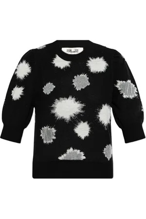 Diane von Furstenberg Truien, Dames, Zwart, XS, Wol, Trui Willa