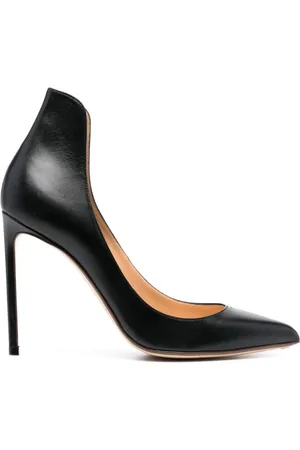 Francesco Russo Schoenen, Dames, Zwart, 40 EU, Leer, Zwarte Leren Kinderschoenen