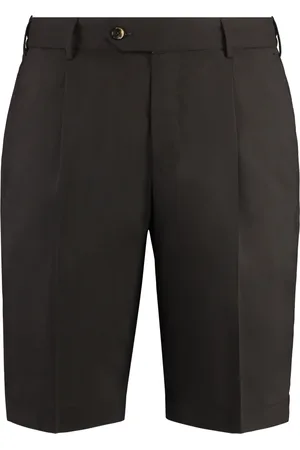 PT Torino Korte broeken, Heren, Bruin, M, Wol, Wollen Bermuda Shorts met Zakken