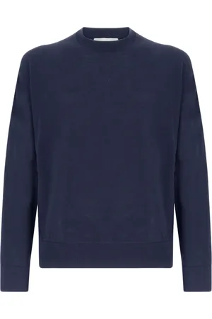 LANEUS Truien, Heren, Blauw, M, Kasjmier, Kasjmier Ronde Hals Trui