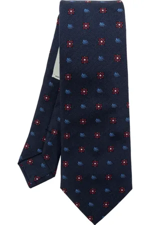 Etro Accessoires, Heren, Blauw, ONE Size, Zijden Stropdas