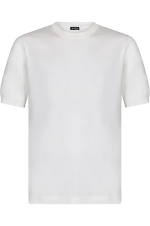 Kiton Tops, Heren, Wit, L, Katoen, Witte Sweatshirt Elegante Stijl