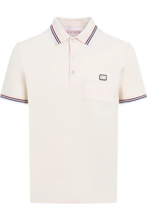 VALENTINO Tops, Heren, , XL, Katoen, Neutrale T-shirt voor mannen