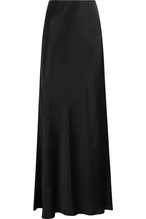 Vince Rokken, Dames, Zwart, S, Satijn, Elegante Satijnen Maxi Rok