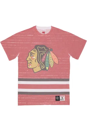 Mitchell & Ness Tops, Heren, Veelkleurig, L, Katoen, Chicago Blackhawks NHL T-shirt