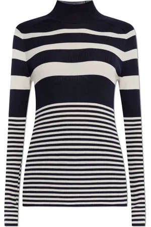 Moncler Truien, Dames, Blauw, L, Wol, Wollen coltrui