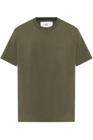 Ami Tops, Heren, Groen, 2Xl, Katoen, T-shirt met logo