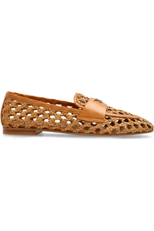 Casadei Schoenen, Dames, Bruin, 38 EU, Leer, Geweven Schoenen