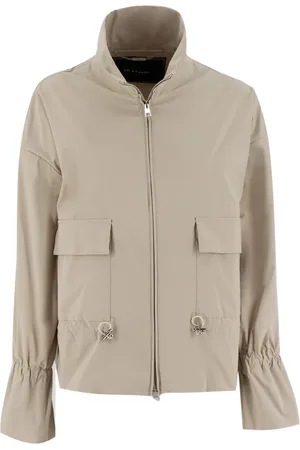 Kiton Jassen, Dames, , S, Stijlvolle jas met trekkoord taille