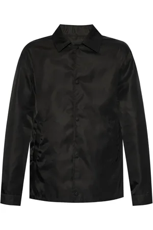 Givenchy Overhemden, Heren, Zwart, M, Zwarte Klassieke Jas Lange Mouwen