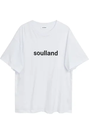 Soulland Tops, unisex, Wit, L/Xl, Katoen, Oceaan T-shirt