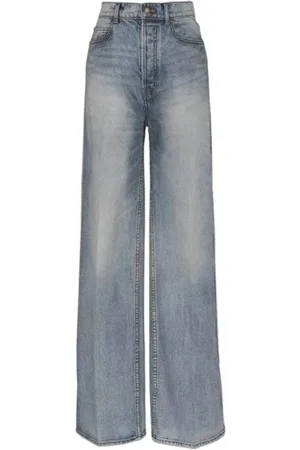 ZIMMERMANN Jeans, Dames, Blauw, W29, Katoen, Briny Wide Straight Jeans