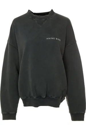 ANINE BING Sweatshirts & Hoodies, Dames, Grijs, M, Katoen, Twisted Snake Sweatshirt