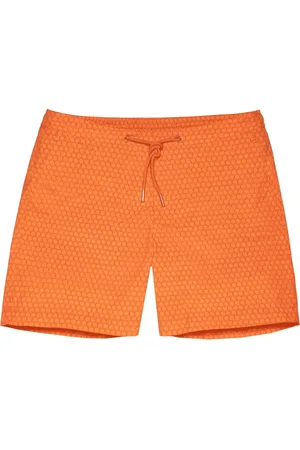 Orlebar Brown Badkleding, Heren, Oranje, W32, Hexagon Oranje Bulldog Zwembroek