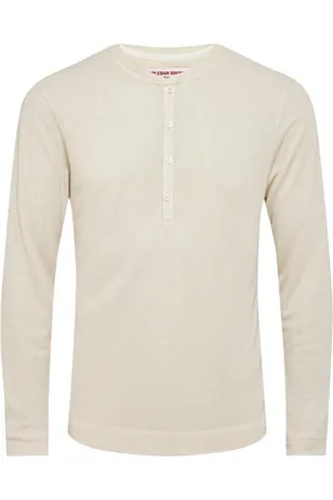 Orlebar Brown Tops, Heren, Wit, XL, Kasjmier, Kasjmier Matchstick Longsleeve