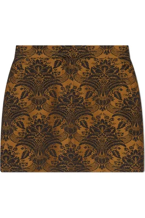 Max Mara Rokken, Dames, Bruin, S, Wol, Wollen Rok