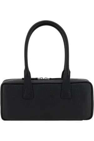 Staud Tassen, Dames, Zwart, ONE Size, Leer, Stijlvolle leren schoudertas met monogram