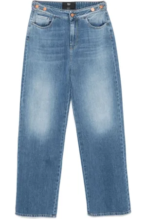 3x1 Jeans, Dames, Blauw, W28, Denim, Indigo Blauwe Denim Straight Leg Jeans