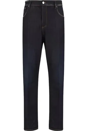 PT Torino Jeans, Heren, Blauw, W32, Katoen, Donkerblauwe Tapered Leg Jeans