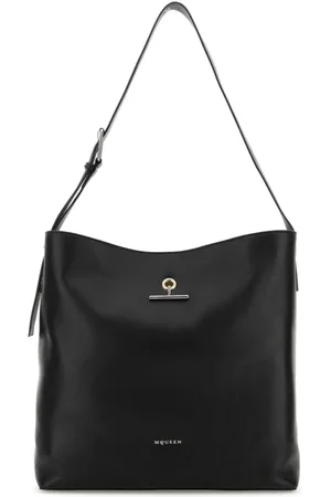 Alexander McQueen Tassen, Heren, Zwart, ONE Size, Leren Hanger Winkelmandje
