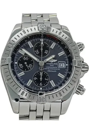Breitling Pre-owned Pre-owned, Heren, Grijs, ONE Size, Pre-owned Glass watches
