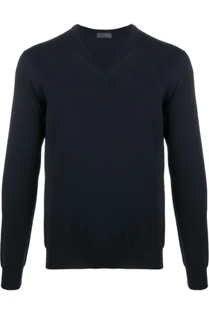 DRUMOHR Truien, Heren, Blauw, XL, Blauwe Sweaters voor Mannen