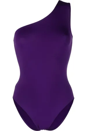 ERES Badkleding, Dames, Paars, S, Spandex, Eén-Schouder Donkerpaarse Badpak