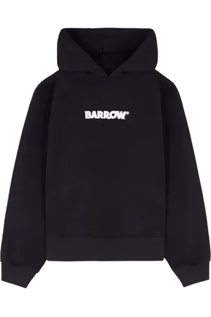 BARROW Sweatshirts & Hoodies, Heren, Zwart, S, Katoen, Katoenen hoodie met bubble print