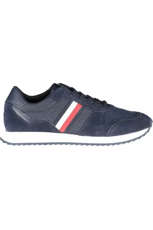 Tommy Hilfiger Schoenen, Heren, Blauw, 43 EU, Polyester, Schoenen