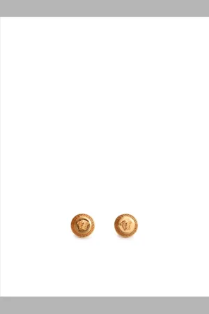VERSACE Accessoires, Dames, Geel, ONE Size, Tribute Oorbellen voor vrouwen