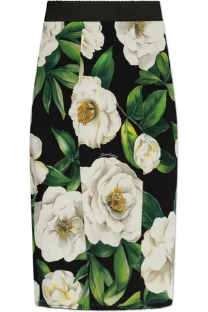 Dolce & Gabbana Rokken, Dames, Veelkleurig, S, Rok met bloemenmotief