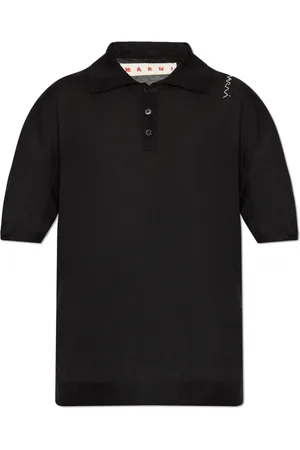 Marni Tops, Dames, Zwart, S, Wol, Wollen Polo