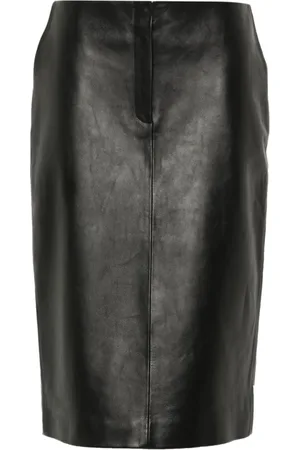 MAGDA BUTRYM Rokken, Dames, Zwart, S, Leer, Zwarte leren rok