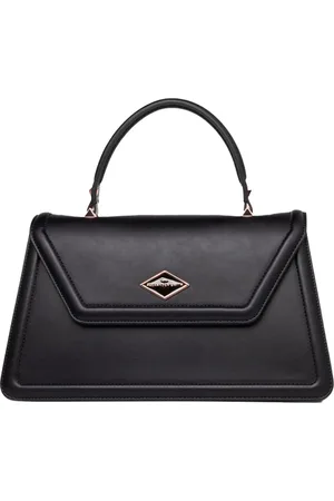 Alexander Smith Tassen, Dames, Zwart, ONE Size, Polyester, Geometrische Trapeziumtas