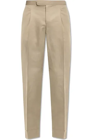 BRIONI Broeken, Heren, , XL, Katoen, Geplooide broek