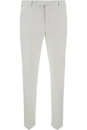 PT Torino Broeken, Heren, Wit, S, Katoen, Stretch katoenen broek