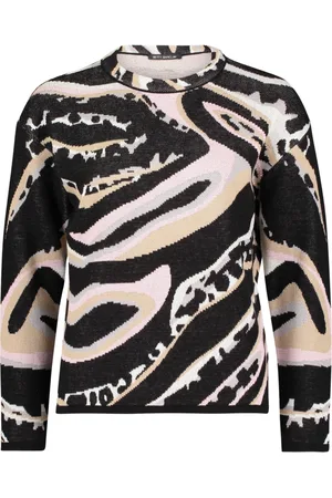 Betty Barclay Truien, Dames, Veelkleurig, 4Xl, Dieren Jacquard Gebreide Trui