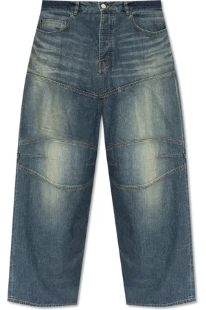 Balenciaga Jeans, Heren, Blauw, S, Katoen, Wijde broek