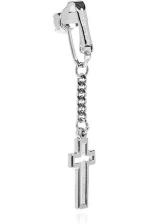 Dsquared2 Accessoires, Heren, Grijs, ONE Size, Oorbel met Hanger