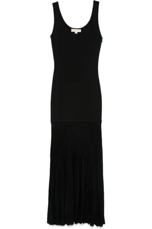 Michael Kors Kleedjes, Dames, Zwart, L, Nylon, Elegante Nero Jurk voor Vrouwen