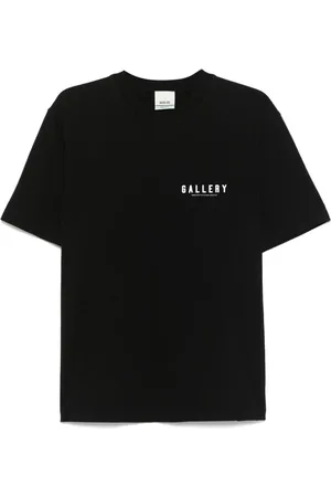 AGOLDE Tops, Heren, Zwart, S, Zwart Crew Neck Logo T-shirt