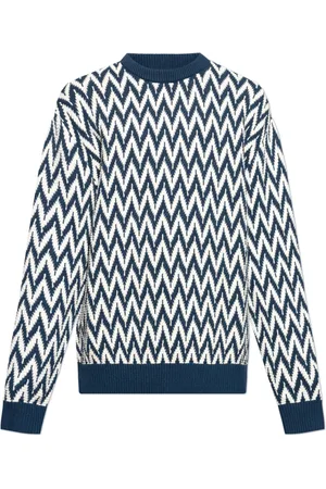 Lanvin Truien, Heren, Blauw, M, Katoen, Katoenen Trui
