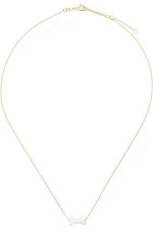 Aliita Accessoires, Dames, Geel, ONE Size, Gouden Huesito Hanger Ketting
