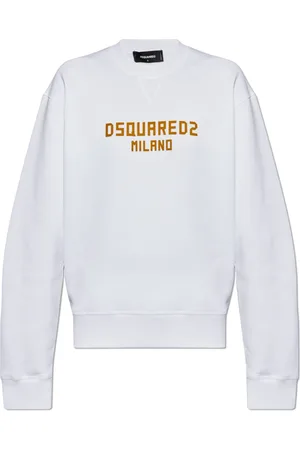 Dsquared2 Sweatshirts & Hoodies, Dames, Wit, S, Katoen, Sweatshirt met Logo