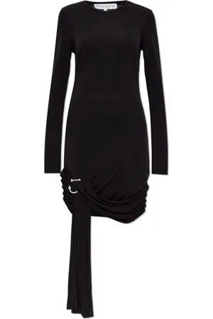 J.W.Anderson Kleedjes, Dames, Zwart, 2Xs, Jurk met lange mouwen