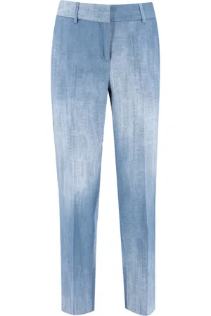 ERMANNO SCERVINO Broeken, Dames, Blauw, L, Denim, Vintage Denim Regular-Fit Broek