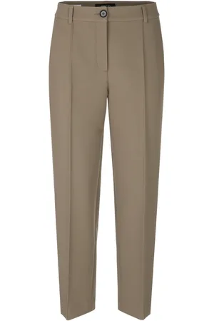 Marc Cain Broeken, Dames, Groen, L, Polyester, Fordon Feminine Fit Broek