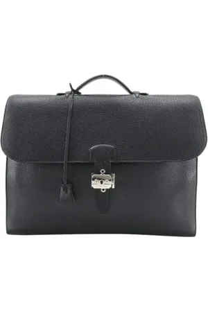 Hermès Pre-owned, Heren, Zwart, ONE Size, Leer, Pre-owned Leather briefcases