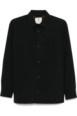 Snow Peak Overhemden, Heren, Zwart, L, Zwarte shirts voor buitenavonturen